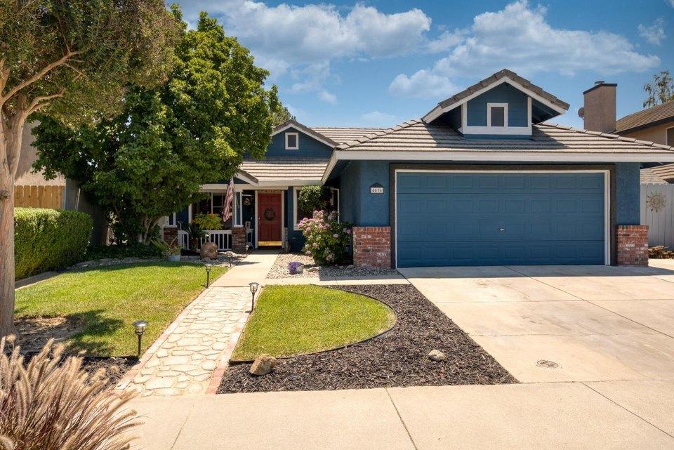 Freshly painted house exterior